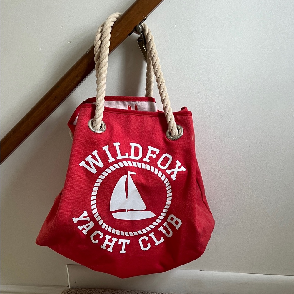 Wildfox Red Yacht Club Tote